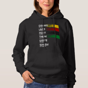 Black History Month Dream Like Martin Lead Like Ha Hoodie