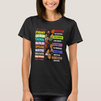 Black History Month Dream Like Martin Lead Like Ha T-Shirt
