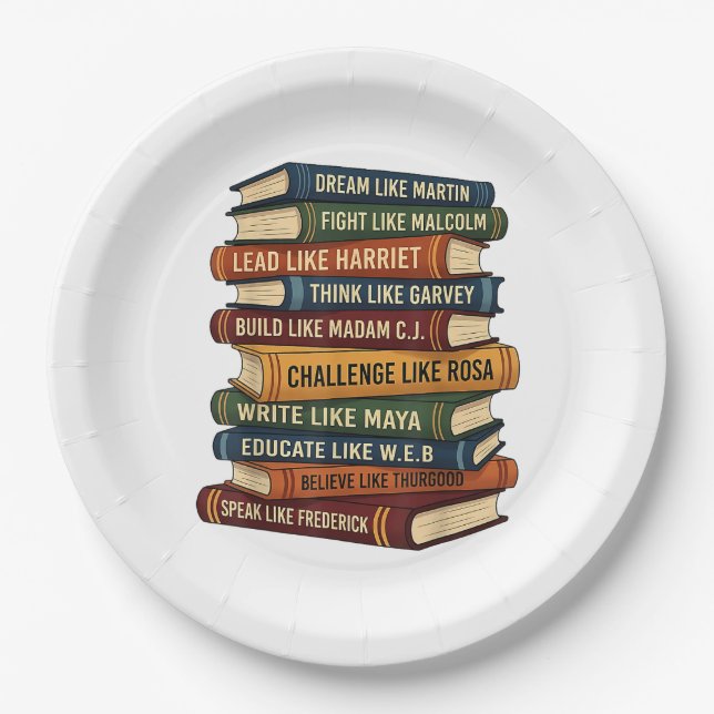 Black History Month Dream Paper Plate (Front)