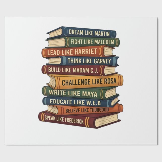 Black History Month Dream Wrapping Paper (Flat)