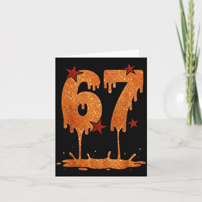 Black History Month Dripng 67 Cool Meme 6 7 Funn  Card (Front)