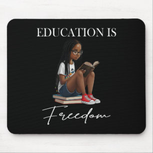 Black History Month Education Is Freedom Books Bla Mouse Mat