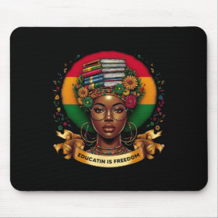 Black History Month Education Is Freedom Excellenc Mouse Mat