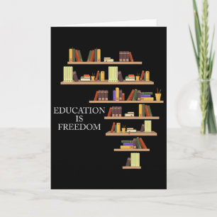 Black History Month Education Is Freedom Teacher F Card