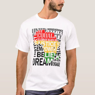 Black History Month Equality Dream Believe BLM Afr T-Shirt