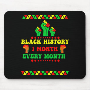 Black History Month Every Month Mouse Mat