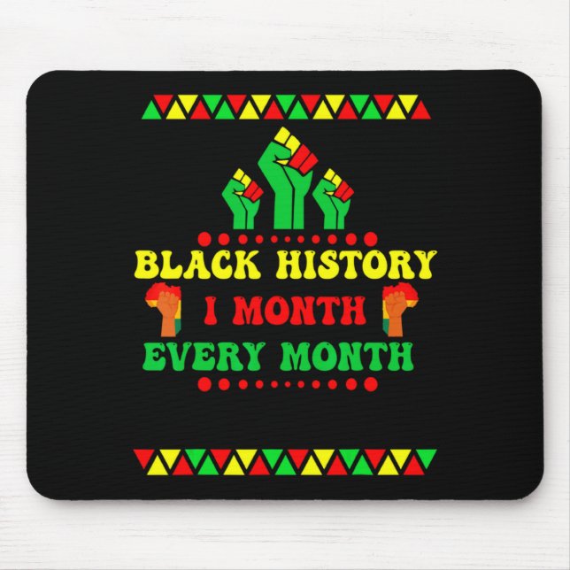 Black History Month Every Month  Mouse Mat (Front)
