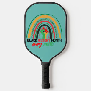 Black History Month Every Month Patriotic African Pickleball Paddle