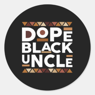 Black History Month Family Matching Melanin Drug B Classic Round Sticker