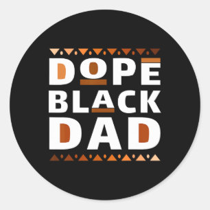 Black History Month Family Matching Melanin Drug B Classic Round Sticker