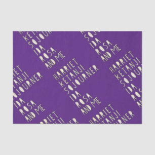 Black History Month, Famous Black Women Leaders Tissue Paper