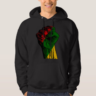 Black History Month Fist Black Power Africa Women  Hoodie