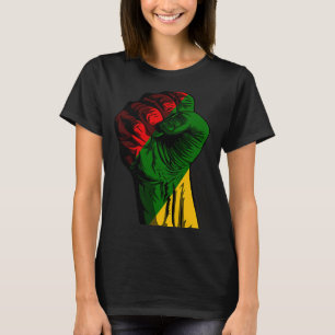 Black History Month Fist Black Power Africa Women  T-Shirt