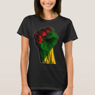 Black History Month Fist Black Power Africa Women  T-Shirt