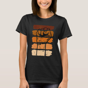 Black History Month Fist Black Power African Women T-Shirt