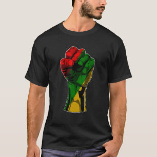 Black History Month Fist Black Power African Women T-Shirt