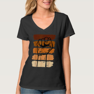 Black History Month Fist For Women Men Kids T-Shirt