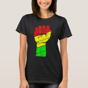 Black History Month Fist for Women Men Kids T-Shirt