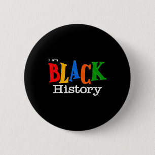 Black History Month Fist Women Men 6 Cm Round Badge
