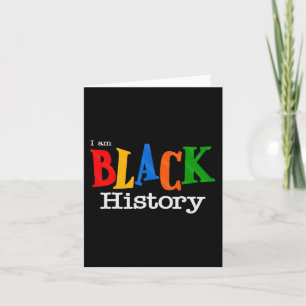 Black History Month Fist Women Men Card