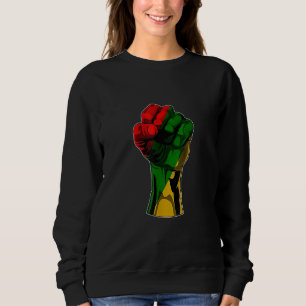 Black History Month Fist Women Men Kids Sweatshirt