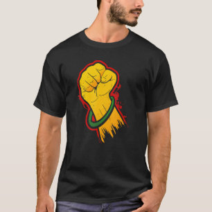 Black History Month Fist  Women Men Kids T-Shirt