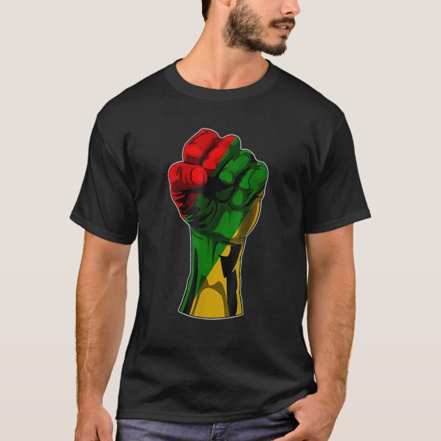 Black History Month Fist Women Men Kids T-Shirt (Front)