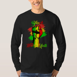Black History Month Fist Women Men Kids T-Shirt