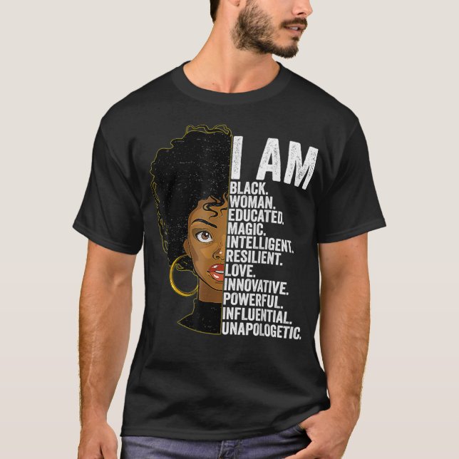 Black History Month For Women Black African Americ T-Shirt (Front)