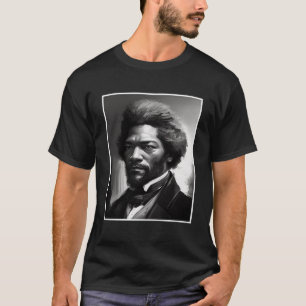 Black History Month Frederick Douglass Charcoal Ci T-Shirt