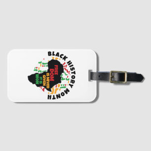 Black History Month  Freedom is never given, it is Luggage Tag
