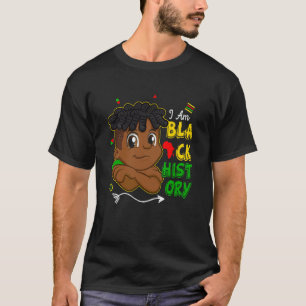 Black History Month Funny Kids Boys I am African A T-Shirt
