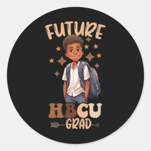 Black History Month Future Hbcu Grad Black Girls B Classic Round Sticker