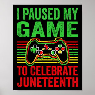 Black History Month Gamer African American Pride B Poster