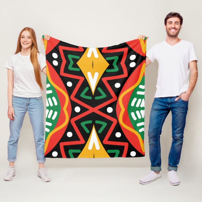 Black History Month Geography   Fleece Blanket (In Situ)