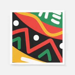 Black History Month Geography Paper Napkin