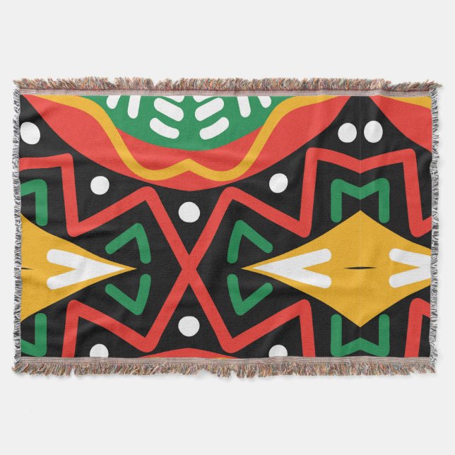 Black History Month Geography   Throw Blanket (Front)