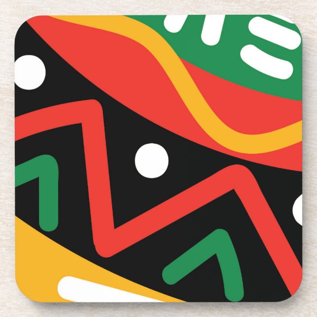 Black History Month Geography  Throw Pillow Coaster (Front)