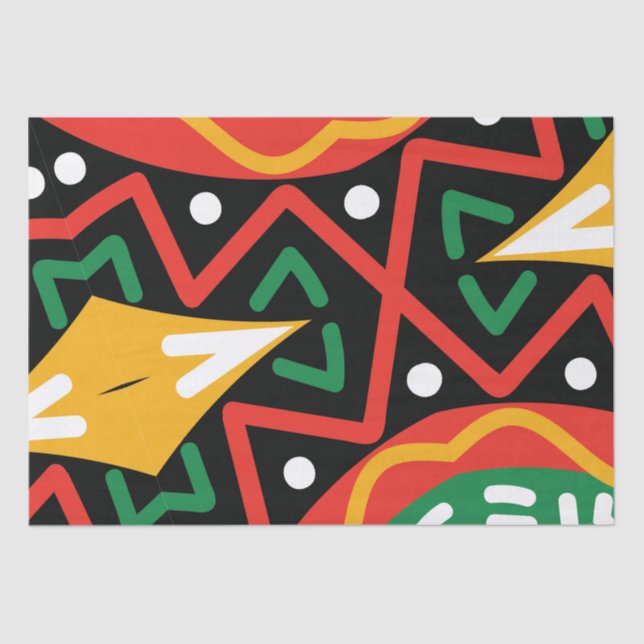 Black History Month Geography  Tissue Paper (Front)