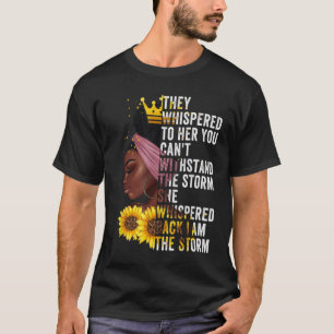 Black History Month Girl African Woman Afro I Am T T-Shirt