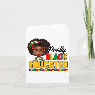 Black History Month Girl Juneteenth Pretty Black E Card