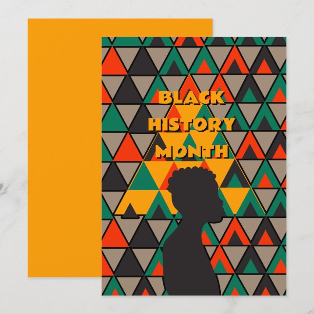 Black History Month Greeting Card (Front/Back)