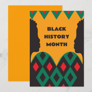 Black History Month Greeting Holiday Card