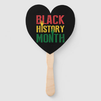 black history month hand fan