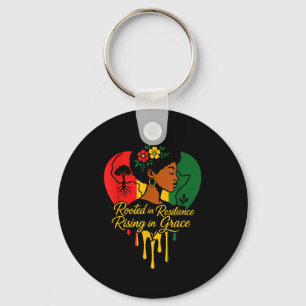 Black history month heritage african american key ring