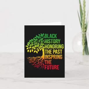 Black History Month Honouring Past Inspiring Futur Card