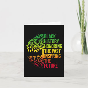 Black History Month Honouring Past Inspiring Futur Card