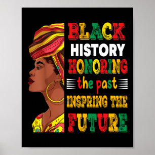 Black History Month Honouring Past Inspiring Futur Poster
