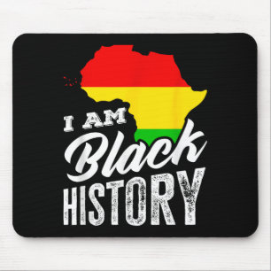 Black History Month I Am Black History Africa Heri Mouse Mat