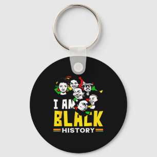 Black History Month I Am Black History African Key Ring